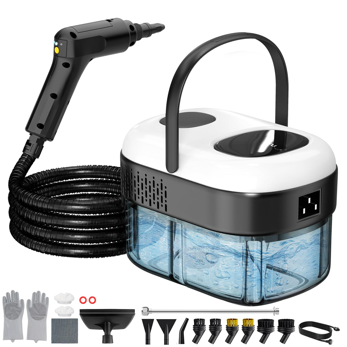 Granarbol pressurized steam cleaner demonstrating fast heat-up for quick cleaning
