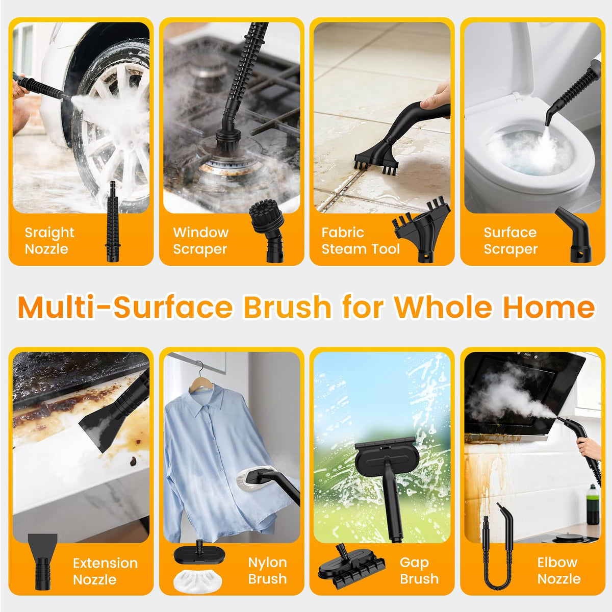 Granarbol steam cleaner car interior usage for detailing.
