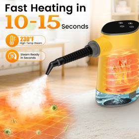 Granarbol steam cleaner 10-second heat-up for fast cleaning.