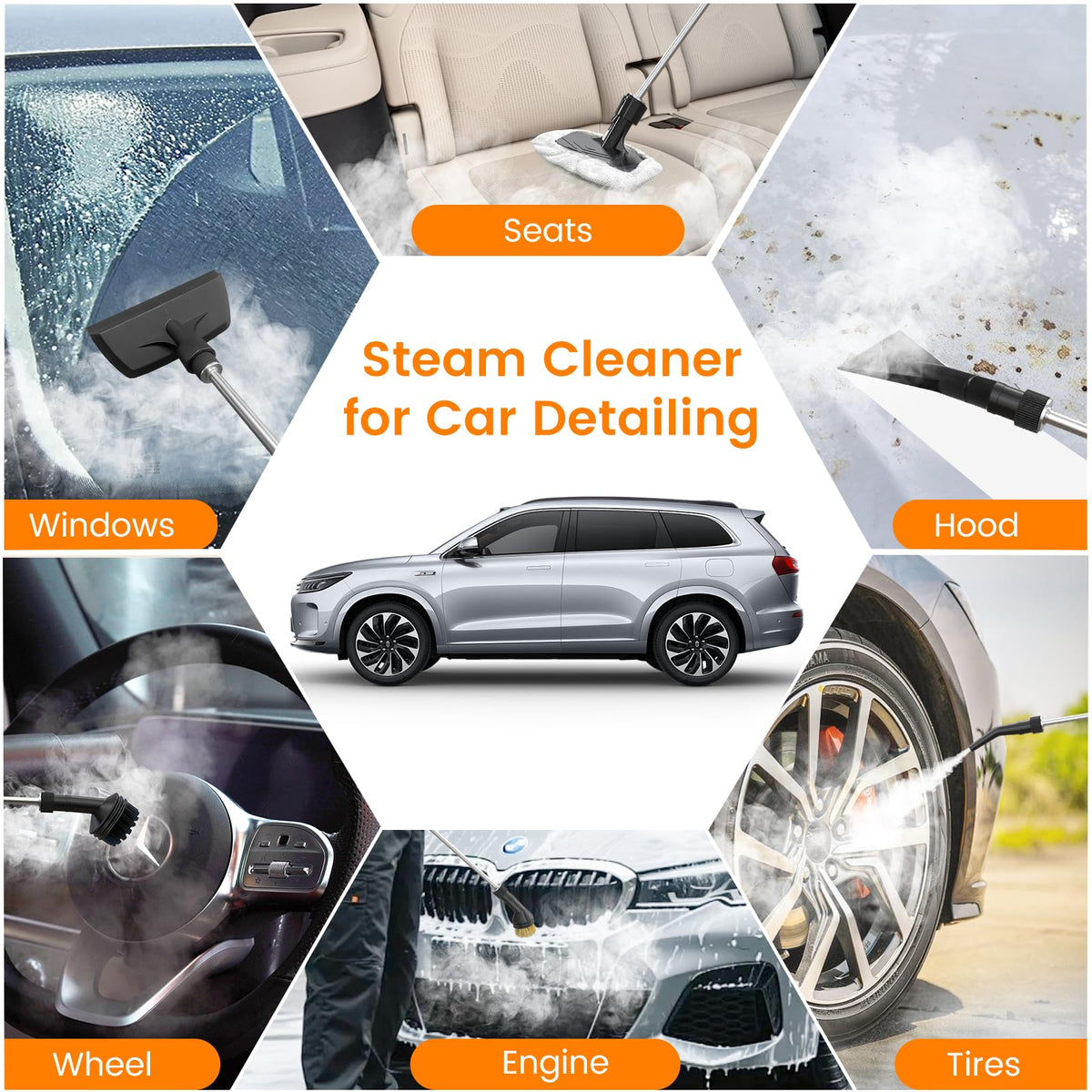 Granarbol steam cleaner refreshing kitchen surfaces with high-temperature steam