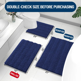 Grandaily absorbent bath rug traps moisture for quick feet drying.