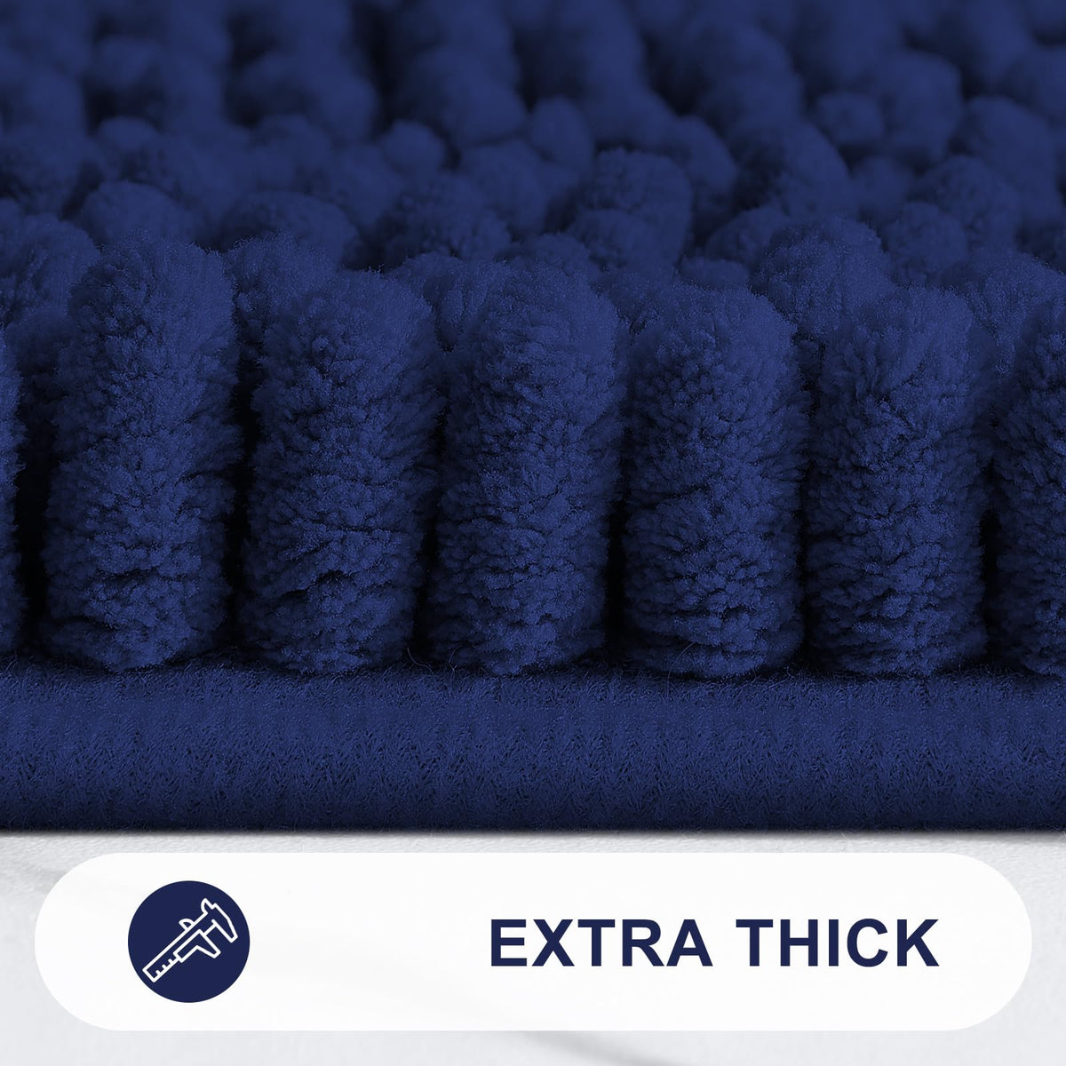 Grandaily non-slip backing provides secure grip on wet bathroom floors.