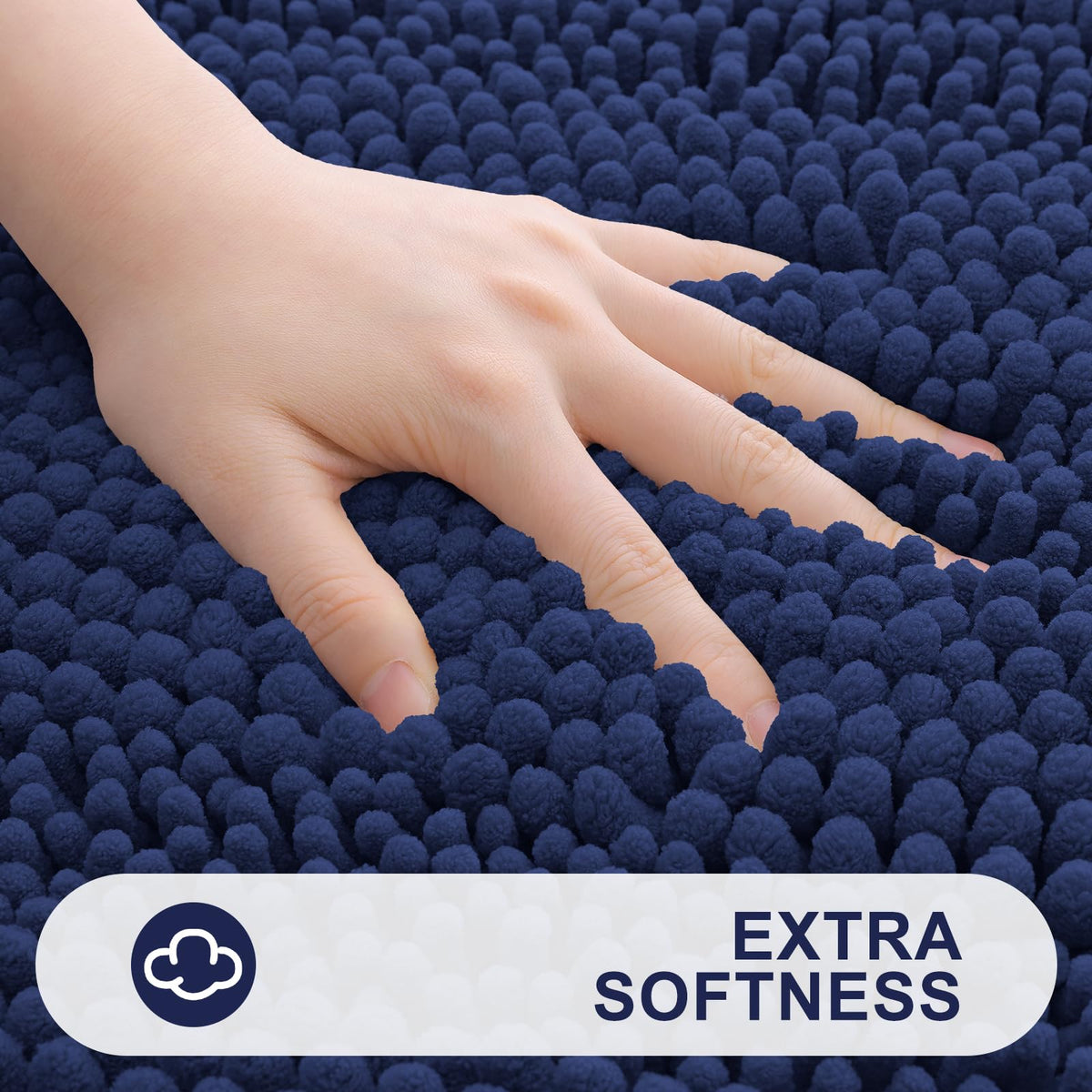 Grandaily quick-drying chenille mat maintains color and freshness after washes.