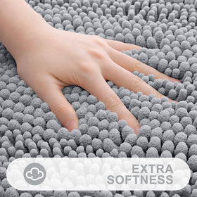Grandaily ultra-plush shaggy bath rug dries fast after showers