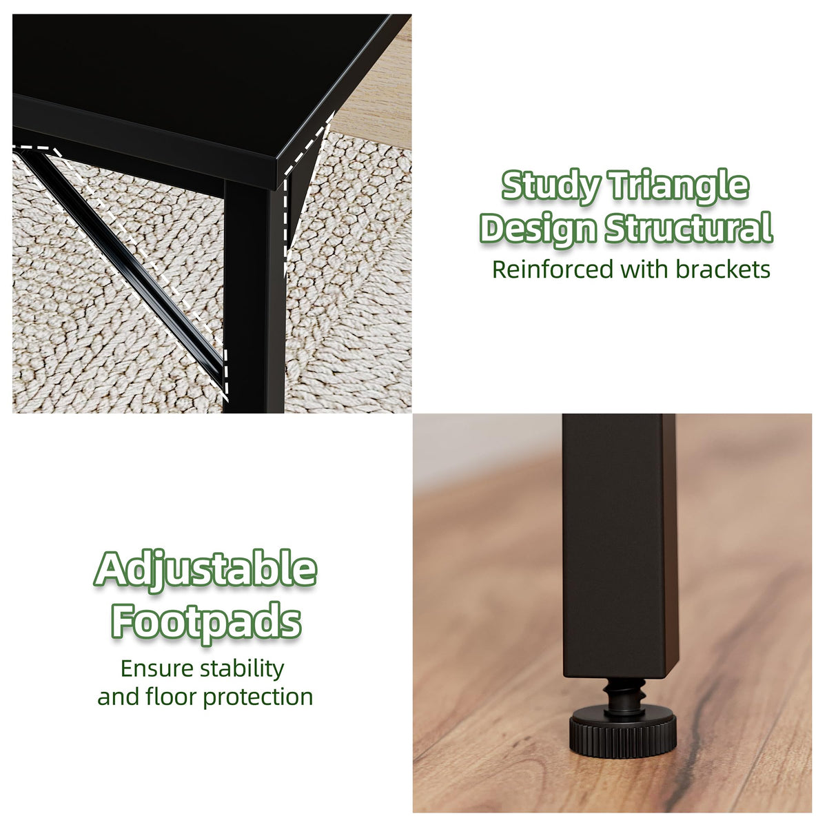 Grandder small office desk assembly-instructions are included for quick setup.