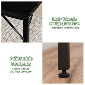 Grandder small office desk assembly-instructions are included for quick setup.