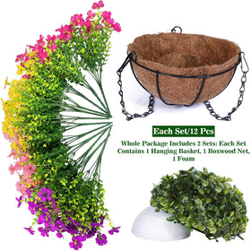 Grandeal UV-resistant hanging plants stay vibrant in any weather