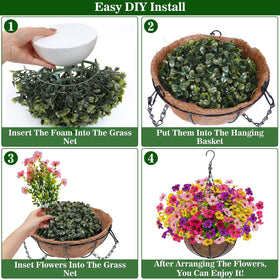 Grandeal weatherproof planters require no watering for maintenance-free displays