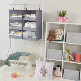 GRANNY SAYS 3-Shelf Closet Organizer leak-proof front strip keeps items secure