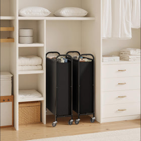 GRANNY SAYS 80L slim hamper metal frame, durable support for full loads