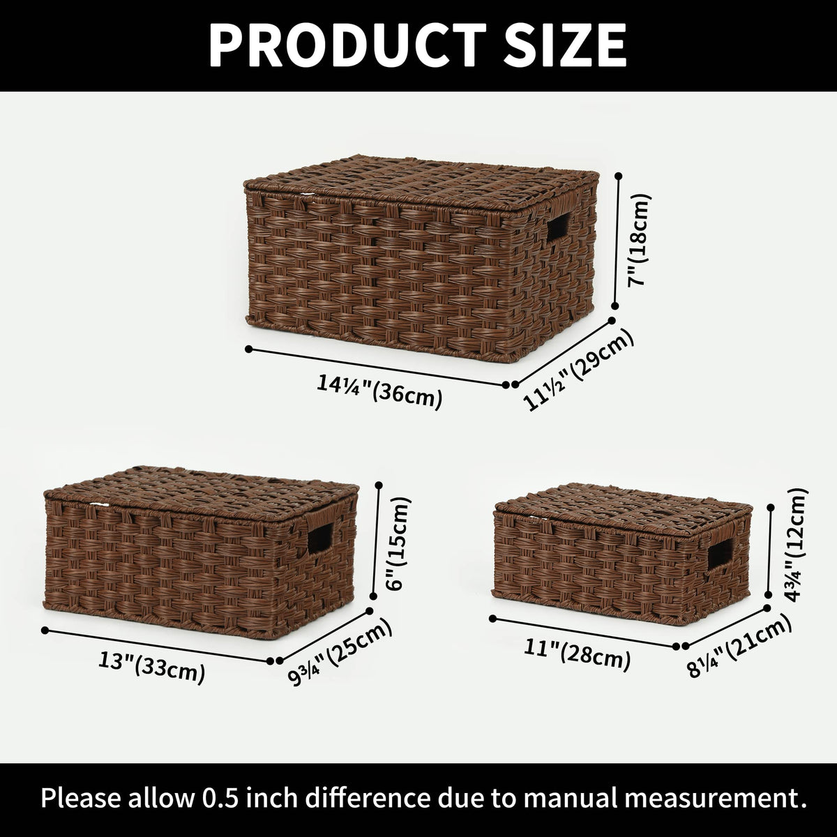 GRANNY SAYS sturdy faux rattan weave on stacked baskets