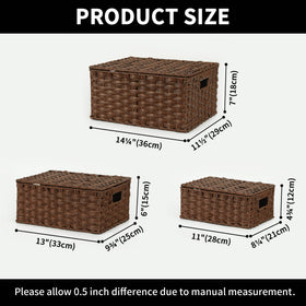 GRANNY SAYS sturdy faux rattan weave on stacked baskets