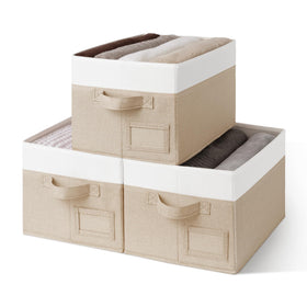 GRANNY SAYS Closet Storage Bins fold flat for space-saving organization.