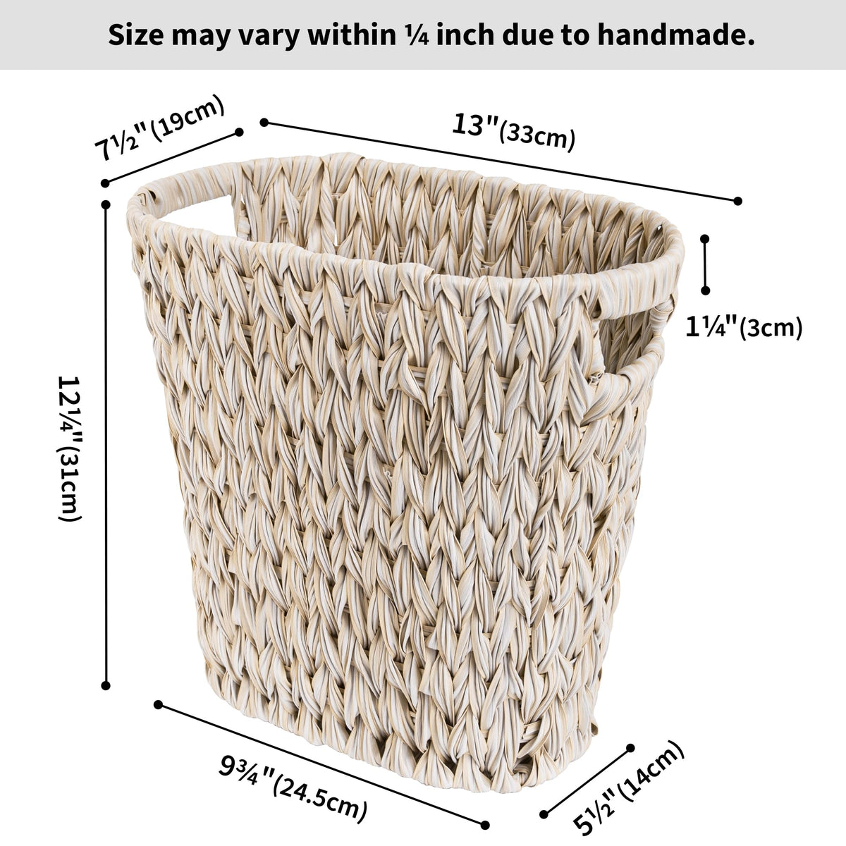 GRANNY SAYS 15-liter waste basket suitable for magazines, toys, or papers.