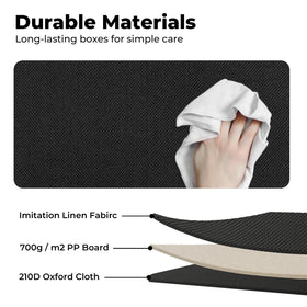 GRANNY SAYS easy clean fabric bin for quick maintenance.