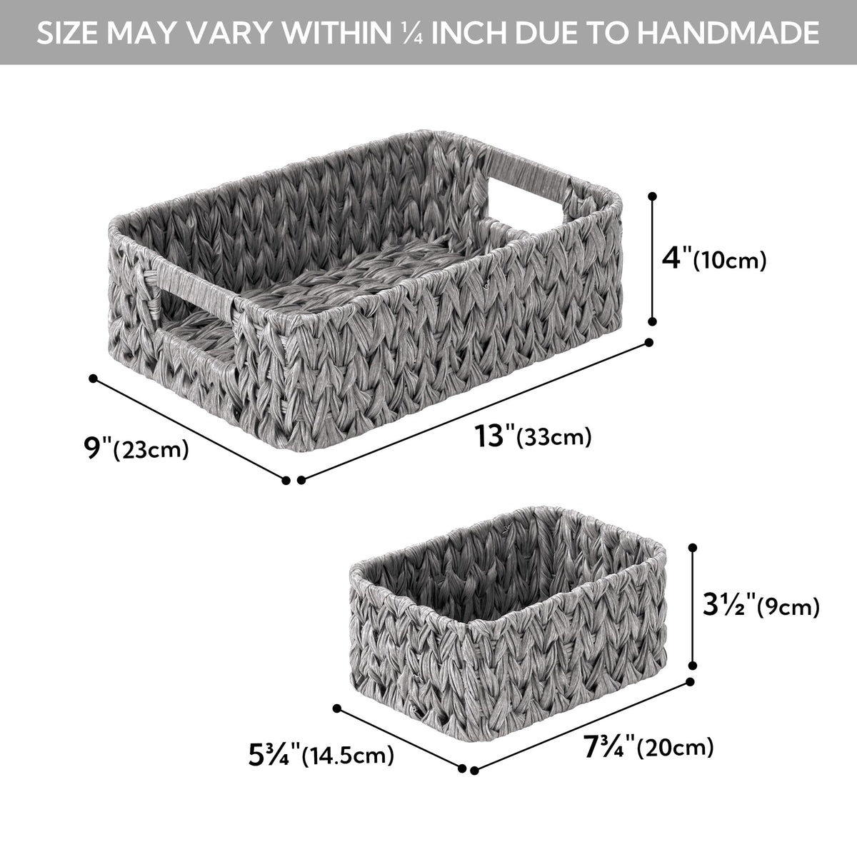 GRANNY SAYS entryway basket set ideal for keys and mail.