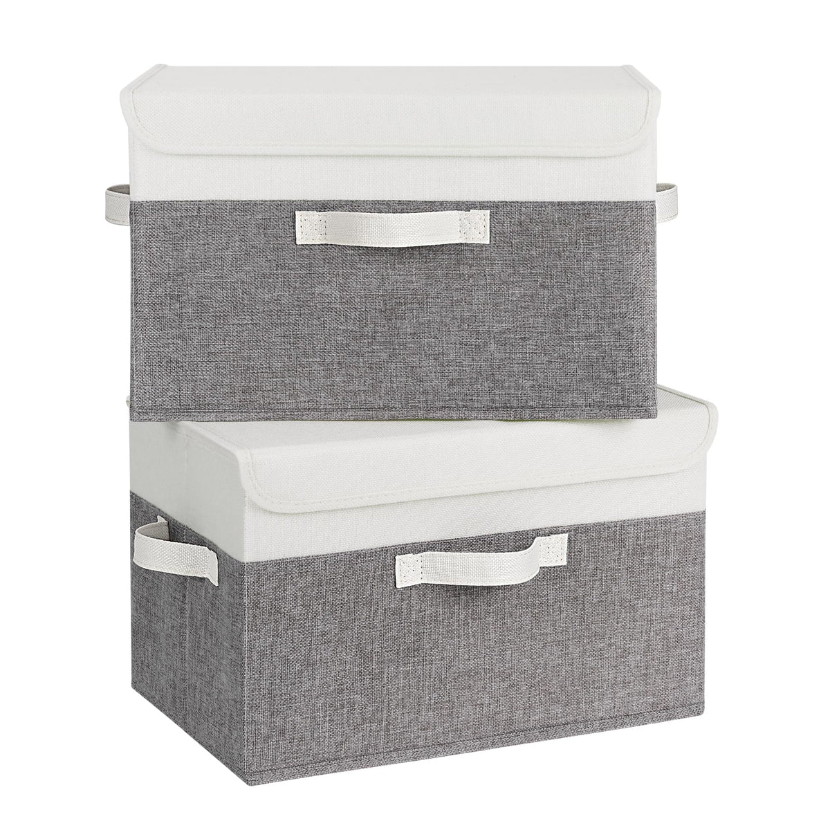 GRANNY SAYS fabric storage box with lid keeps items dust-free and organized.