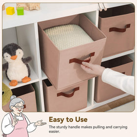 GRANNY SAYS foldable space-saving bin folds flat for easy storage.