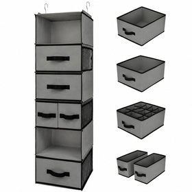 GRANNY SAYS Hanging Closet Organizer with 6 shelves keeps outfits neatly visible and accessible