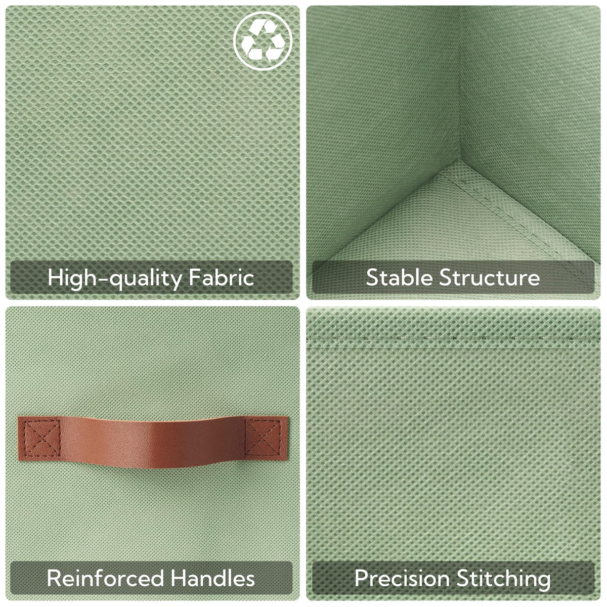 GRANNY SAYS lightweight fabric cube bin fits small closets and shelves.