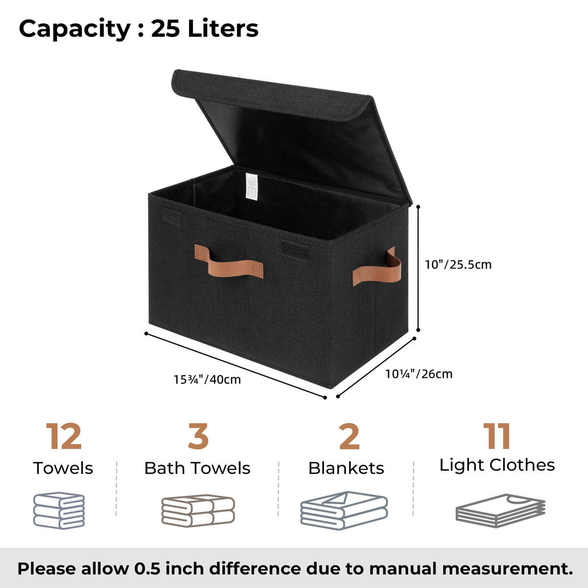 GRANNY SAYS lid protects contents from dust and moisture.