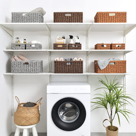 GRANNY SAYS three-handles design for easy carrying and reorganization.