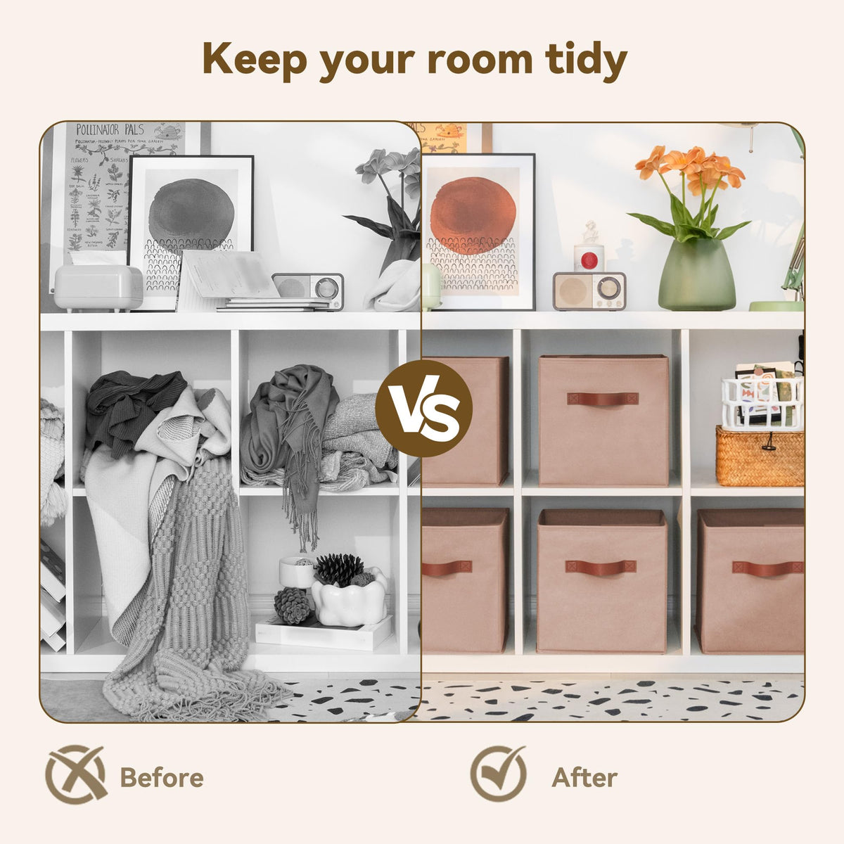 GRANNY SAYS multifunctional organization bin ideal for kids' rooms, closets, or offices.
