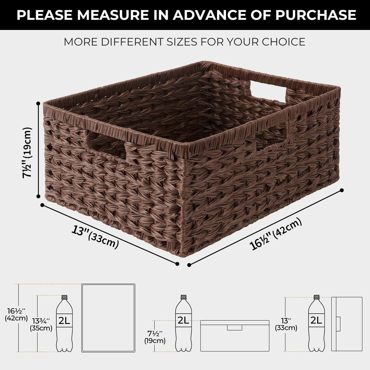 GRANNY SAYS moisture-proof basket ideal for pantry, bathroom, or living room.