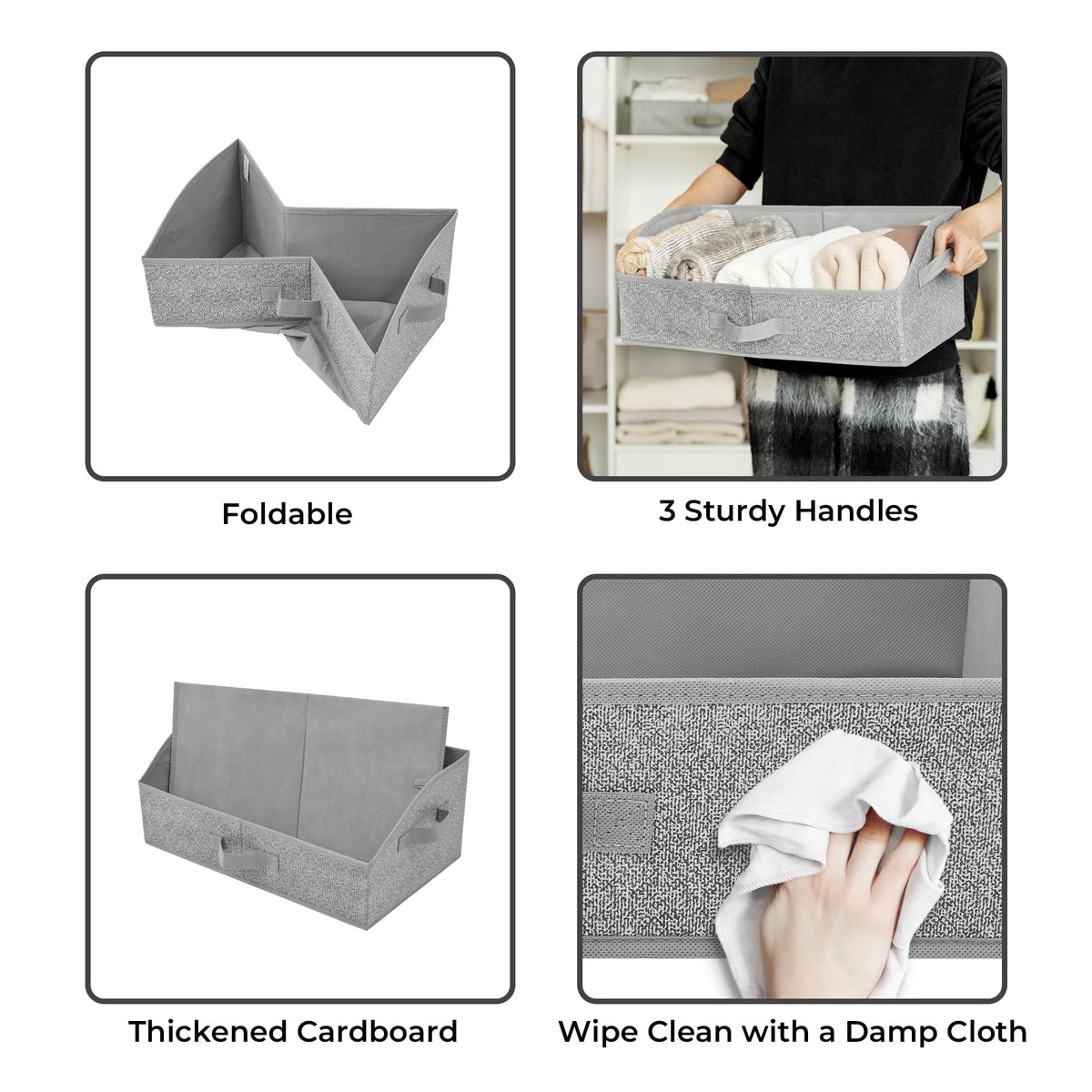 GRANNY SAYS three-pack set keeps everyday essentials neatly organized.