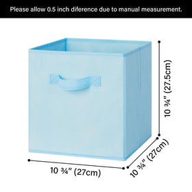 Granny Says reinforced handles on storage cubes for easy moving between rooms.
