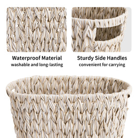 GRANNY SAYS compact trash can fits small spaces like dorms or offices.