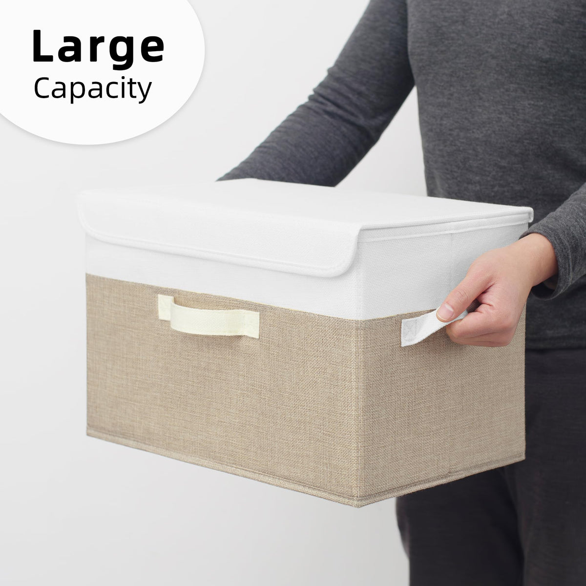 GRANNY SAYS stackable design, maximize space on shelves.