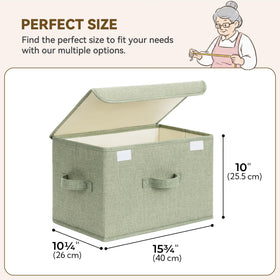 GRANNY SAYS storage basket dimensions 15.75 x 10.25 x 10 inches for ample capacity.