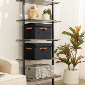 GRANNY SAYS storage box with PU handles makes moving between rooms easy.