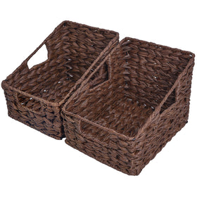 GRANNY SAYS wicker baskets front view for easy pantry organization