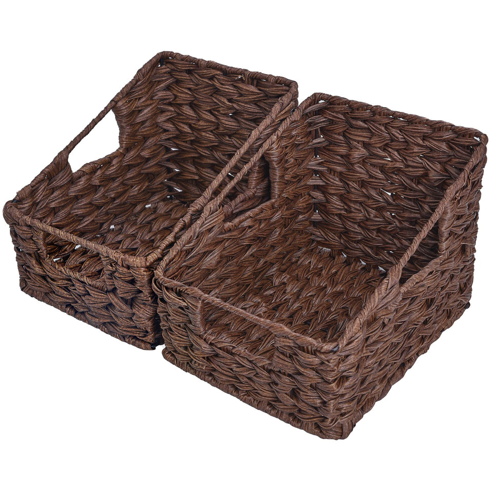 GRANNY SAYS wicker baskets front view for easy pantry organization