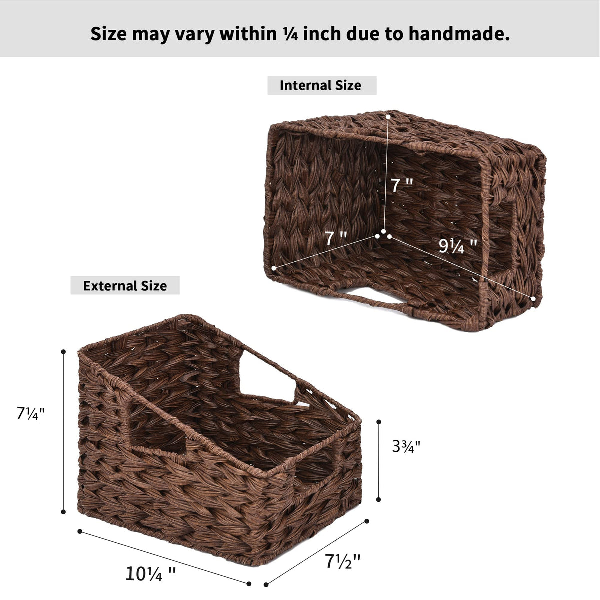 GRANNY SAYS wicker baskets in pantry for organized storage