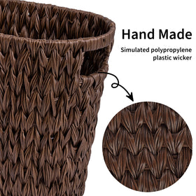 GRANNY SAYS wicker waste basket made of waterproof material for tidy spaces.