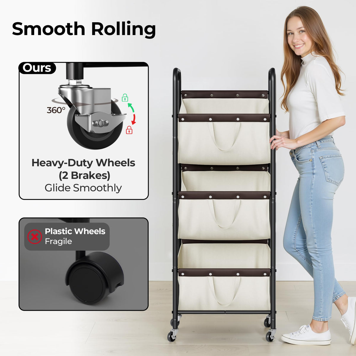GRANNY SAYS assembly image; quick setup and solid frame.