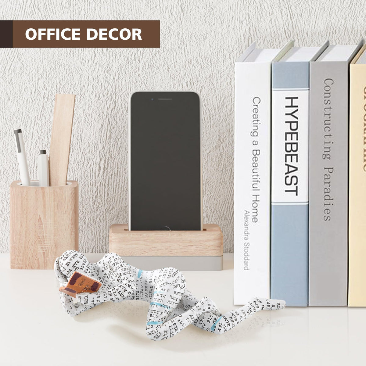 GRAPMKTG shelf-decor-statue-set completes a curated home library look