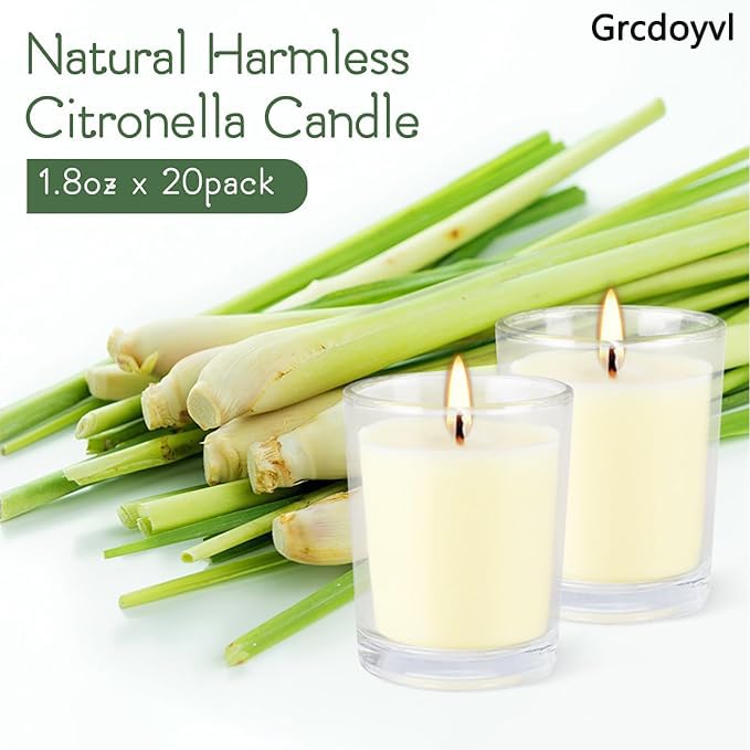 Grcdoyvl votives burn up to 10 hours in clear glass cups.
