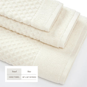 Durable, absorbent hand towels showing quick-dry performance