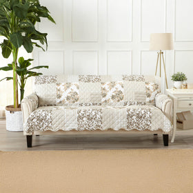 Great Bay Home reversible patchwork design for quick room updates