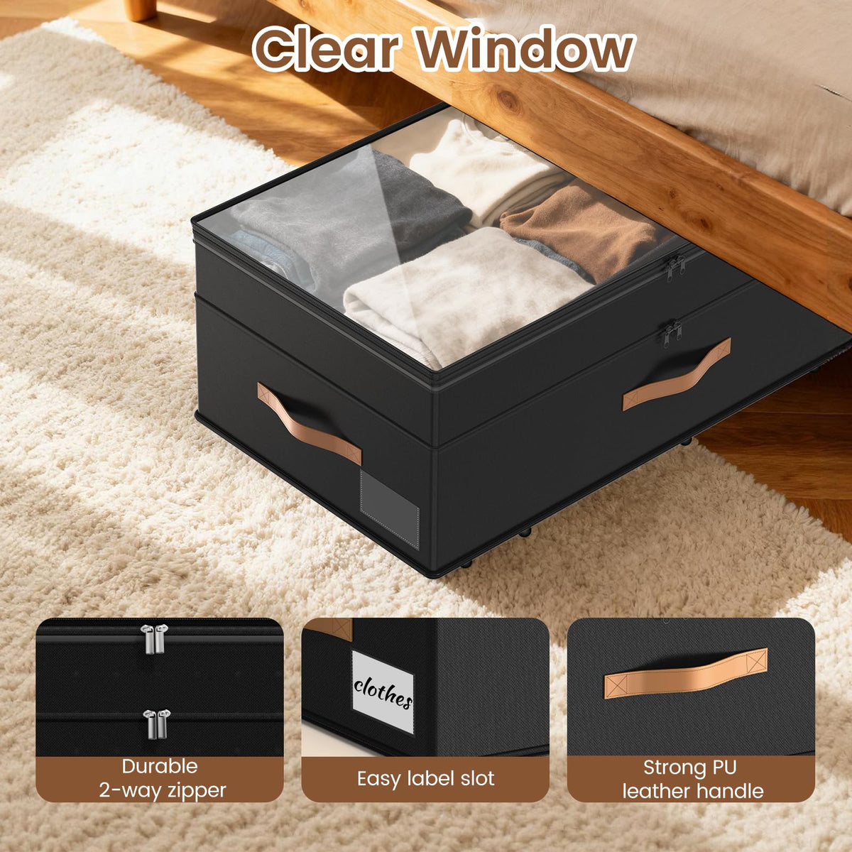 Great Dachong center Velcro strap adds stability during storage