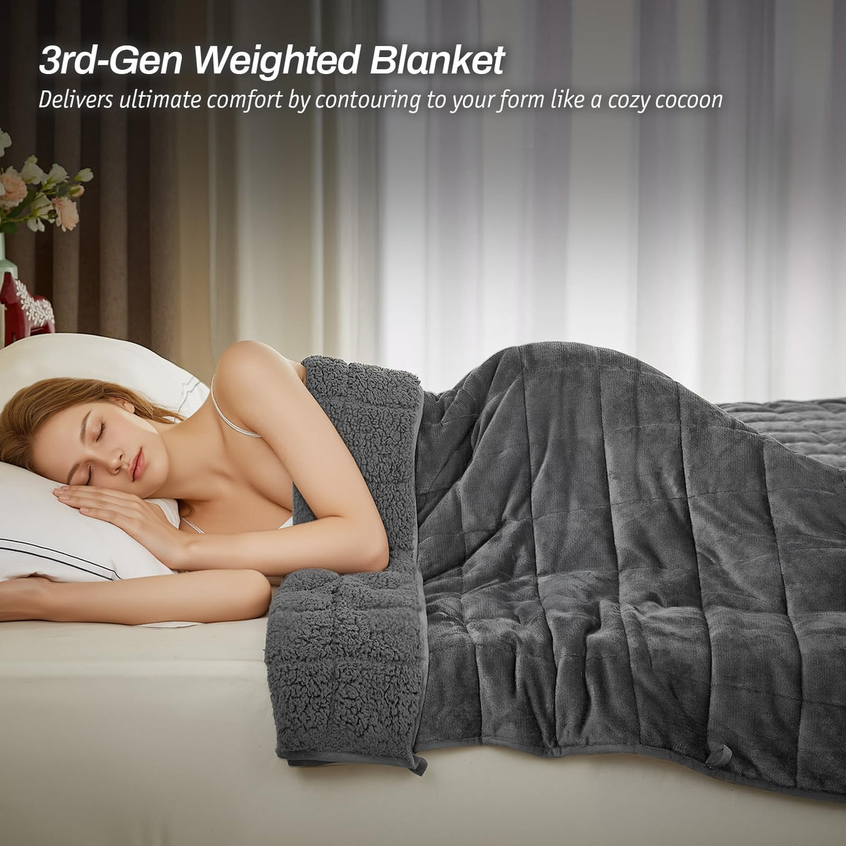Great Daxing Sherpa fleece blanket back side reveals soft Sherpa reverse for extra warmth.