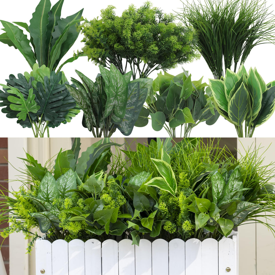 Green Moon 18-bundles outdoor plants on a patio create natural, low-maintenance ambiance.