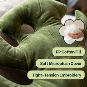 Green Philosophy Co. Monstera Leaf Pillow nature-inspired accent for cozy corners.