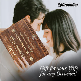 GreenCor 24K gold-dipped rose with display stand showcases lasting romance.