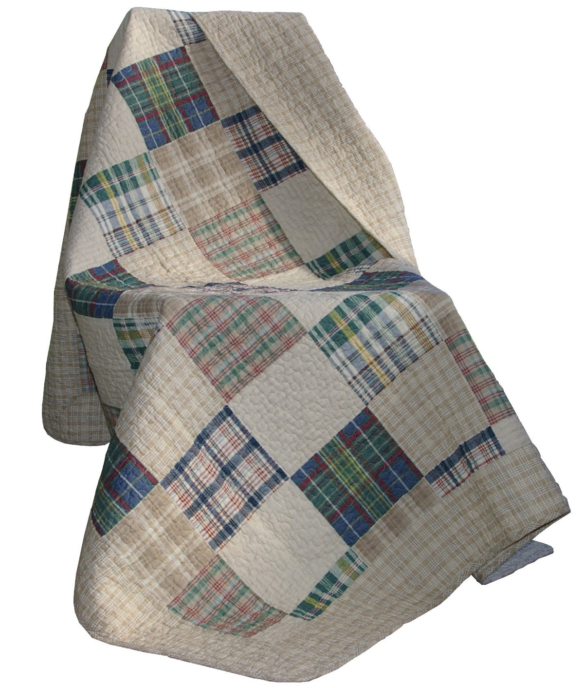 Greenland Home Oxford quilted throw delivering durable performance.