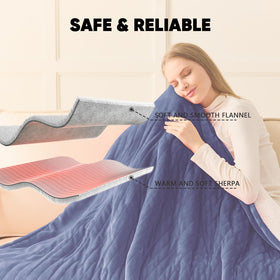Greenoak blanket neatly laid on a bed